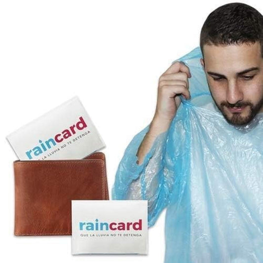 FULLY Reusable Wallet Rain Card Rain Coat